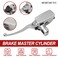 MOBYMUTO Universal 1 25mm Motorcycle Brake Master Cylinder Lever Chrome Handle Brake Master Cylinder Clutch Lever Hydraulic Brake Clutch Master Cylinder Lever Left Side
