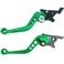 Modengzhe Clutch Brake Handle Levers2 PCS Aluminum Alloy Motorbike Brake Clutch LeverGreen