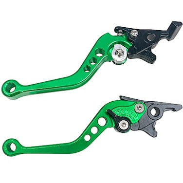 Modengzhe Clutch Brake Handle Levers2 PCS Aluminum Alloy Motorbike Brake Clutch LeverGreen