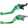 Modengzhe Clutch Brake Handle Levers2 PCS Aluminum Alloy Motorbike Brake Clutch LeverGreen