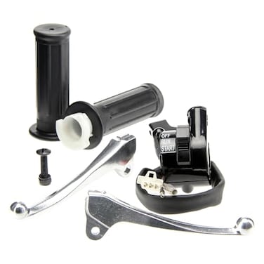 SUNQIAO PW50 Brake Levers Throttle Housing Grips for Yamaha PW50 PY50 YZinger 50 Kid Bikes