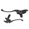 XDF 78 Handlebar Brake Master Cylinder Clutch Lever Left Clutch Right Brake Master Cylinder Compatible for Motorcycle Black