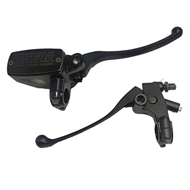 XDF 78 Handlebar Brake Master Cylinder Clutch Lever Left Clutch Right Brake Master Cylinder Compatible for Motorcycle Black