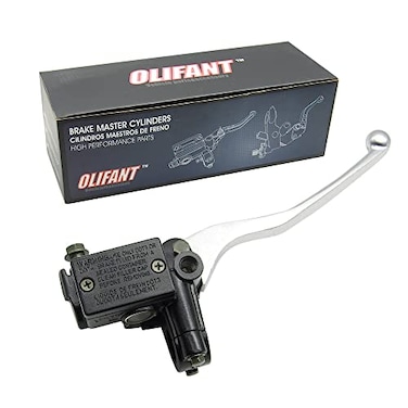 OLIFANT Front Brake Master Cylinder for Yamaha Warrior 350 Big Bear 350 400 Banshee 350 Wolverine 350 Grizzly 400 600 Kodiak 400 19872001 Brake Lever Handle Silver