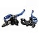 PACEWALKER Universal Motorcycle 78 22mm Handlebar Brake Master Cylinder Clutch Lever CNC Left Right Set for Honda Kawasaki Suzuki Yamaha Blue