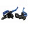 PACEWALKER Universal Motorcycle 78 22mm Handlebar Brake Master Cylinder Clutch Lever CNC Left Right Set for Honda Kawasaki Suzuki Yamaha Blue