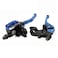 PACEWALKER Universal Motorcycle 78 22mm Handlebar Brake Master Cylinder Clutch Lever CNC Left Right Set for Honda Kawasaki Suzuki Yamaha Blue