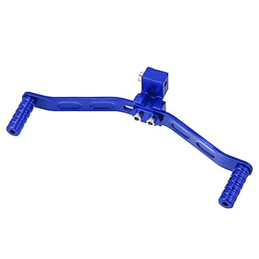 Motoforti 11mm Universal Adjustable Motorcycle Dual Way Gear Shift Lever Footrest Pedal Shifter Adapt Refit Accessories 50cc160cc CNC Aluminum Alloy Blue