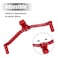 Motoforti 11mm Universal Adjustable Motorcycle Dual Way Gear Shift Lever Footrest Pedal Shifter Adapt Refit Accessories 50cc160cc CNC Aluminum Alloy Red