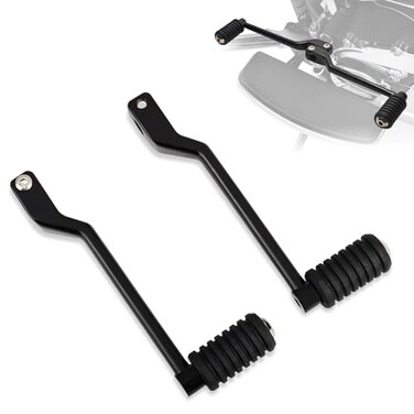 WOWTK Front and Rear Levers wShifter Pegs HeelToe Shift Pegs for Harley 19862017 FL Softail 1988later Touring Road King Street Glide Electra Glide and 2008later Trike Black