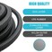 Byredio 16AN Transmission Cooler Line 16AN Fuel Line Hose 10FT Braided Push Lock Hose 350 PSI High Pressure For Automotive Fuel Systems Engines