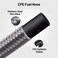 EVIL ENERGY 8AN Fuel Line Nylon CPE 5FT AN8 Braided Fuel Hose Silver
