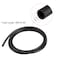 uxcell Lubricating Oil Hose 18 ID x 316 OD 5m Black Rubber Tubing Water Hose