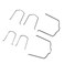 ASTAMOTOR 154 23 Radiator Hose Retaining Spring Horse Shoe Clip Clamp Fit For BMW E39 E38 E60 E90 745Li X5 E46 325i 328i M3 540i 740iL 740i 2 Pack