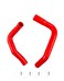 OHOB-COOL OHOBCOOL Silicone Radiator Hose For Chevrolet Nova With Clamps 19681974 73 72 71 70 69 red