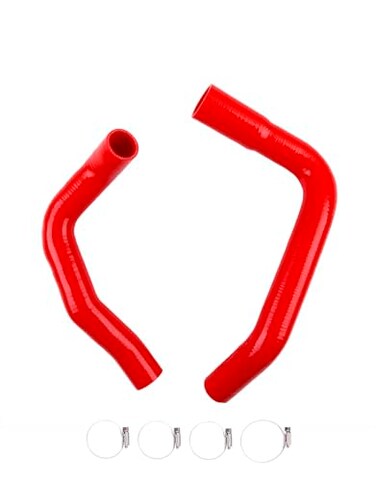OHOB-COOL OHOBCOOL Silicone Radiator Hose For Chevrolet Nova With Clamps 19681974 73 72 71 70 69 red