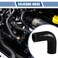 X AUTOHAUX 1 Pcs 38mm 150 ID 90mm 354 Length 90 Degrees Black Car Silicone Hose Coolant Hose Universal