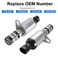 WMPHE 2PCS Oil Control VVT Variable Valve Timing Solenoid Compatible with Chevy Trax Astra Sonic Cruze Aveo Aveo5 Pontiac G3 Saturn Astra Replacement for 918006 12992408 10307643 55567050