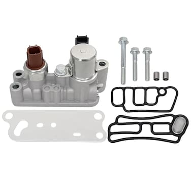 QFISH VVT Solenoid Variable Valve Timing Solenoid Compatible with Honda Acura Odyssey Pilot Accord Crosstour 35L V6 Replace 918056 15810R70A03 15810R70A04