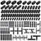 Easily 115PCS Nylon Vacuum Connectors 63 PCS Assorted Vacuum Plugs Hose End Caps Assortment Kit Black