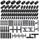 Easily 115PCS Nylon Vacuum Connectors 63 PCS Assorted Vacuum Plugs Hose End Caps Assortment Kit Black