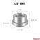 joytrace 12 NPT Female Threaded Stepped Weld on Bung Fitting Aluminum 2PCS