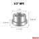 joytrace 12 NPT Female Threaded Stepped Weld on Bung Fitting Aluminum 2PCS