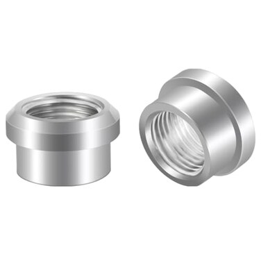 joytrace 12 NPT Female Threaded Stepped Weld on Bung Fitting Aluminum 2PCS