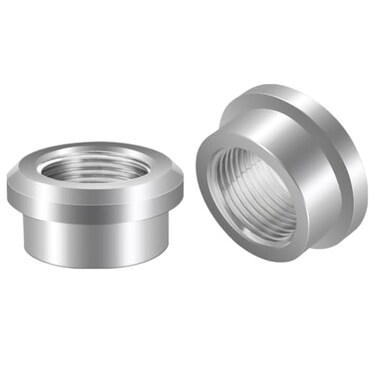 joytrace 34 NPT Female Threaded Stepped Weld on Bung Fitting Aluminum 2PCS