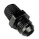 STEBER 6AN Flare to 12 NPT Male Thread Pipe Adapter Aluminum Fuel Line Hose Fitting Straight Black