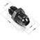 PFCKE 6AN Male to 12 x 20 Inverted Flare Thread Adapter Fittings Aluminum Straight Black Pack of 2