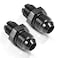 PFCKE 6AN Male to 12 x 20 Inverted Flare Thread Adapter Fittings Aluminum Straight Black Pack of 2