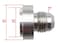 AFATEBOX 6AN Weld On Bung Fuel Hose Fitting Weldable 6 AN Male Flare Thread Natural Aluminum Pipe Adapters with Step