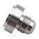 AFATEBOX 6AN Weld On Bung Fuel Hose Fitting Weldable 6 AN Male Flare Thread Natural Aluminum Pipe Adapters with Step