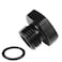 AFATEBOX 8AN Port Plug O Ring Boss AN 8 Male Seal Nut Block Off Cap Aluminum Fuel Fitting Adapter Hex Plugs with 08 ORB Black