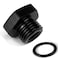 AFATEBOX 8AN Port Plug O Ring Boss AN 8 Male Seal Nut Block Off Cap Aluminum Fuel Fitting Adapter Hex Plugs with 08 ORB Black
