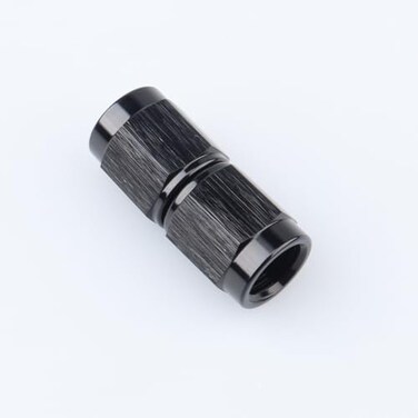 AC PERFORMANCE 3 AN Female to 3 AN Female Straight Swivel Coupler Union Fitting Adapter Aluminum Black
