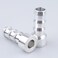 AC PERFORMANCE 58 Weld On Hose Barb Tail Nipple Weldable Fitting Adapter Natural Aluminium Pack of 2