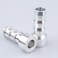 AC PERFORMANCE 58 Weld On Hose Barb Tail Nipple Weldable Fitting Adapter Natural Aluminium Pack of 2