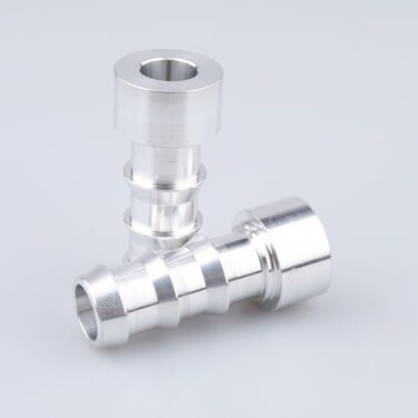 AC PERFORMANCE 58 Weld On Hose Barb Tail Nipple Weldable Fitting Adapter Natural Aluminium Pack of 2