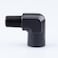 AC PERFORMANCE 90 Degree 14 NPT Female to Male Elbow Coupler Union Hose Fitting Adapter Aluminum Black