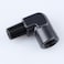 AC PERFORMANCE 90 Degree 14 NPT Female to Male Elbow Coupler Union Hose Fitting Adapter Aluminum Black