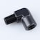 AC PERFORMANCE 90 Degree 14 NPT Female to Male Elbow Coupler Union Hose Fitting Adapter Aluminum Black