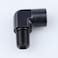 AC PERFORMANCE 90 Degree 14 NPT Female to Male Elbow Coupler Union Hose Fitting Adapter Aluminum Black