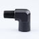 AC PERFORMANCE 90 Degree 14 NPT Female to Male Elbow Coupler Union Hose Fitting Adapter Aluminum Black