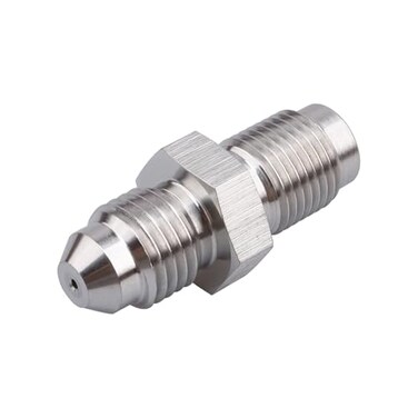 AC PERFORMANCE Inverted Flare 716 x 24 to Male 4 AN Restrictor 1mm Stainless Steel Garrett Turbo Oil Feed