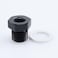 AC PERFORMANCE Reducing Bush Female 18 NPT to Male Metric M14 x 15mm Adapter Aluminum Black