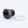 AC PERFORMANCE Reducing Bush Female 18 NPT to Male Metric M14 x 15mm Adapter Aluminum Black