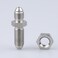 AC PERFORMANCE Stainless Steel 3 AN Male to 3 AN Male Flare Bulkhead Brake Hose Fitting with Bulkhead Lock Nut