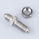 AC PERFORMANCE Stainless Steel 3 AN Male to 3 AN Male Flare Bulkhead Brake Hose Fitting with Bulkhead Lock Nut